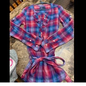 AE button up dress